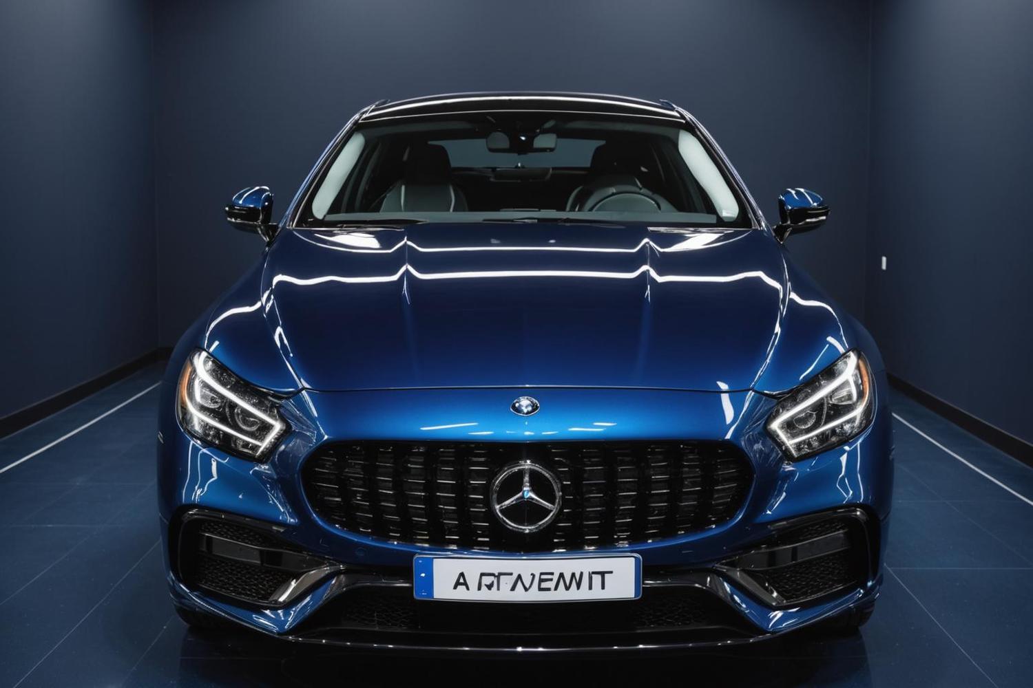 Ceramic coated paint with water beading